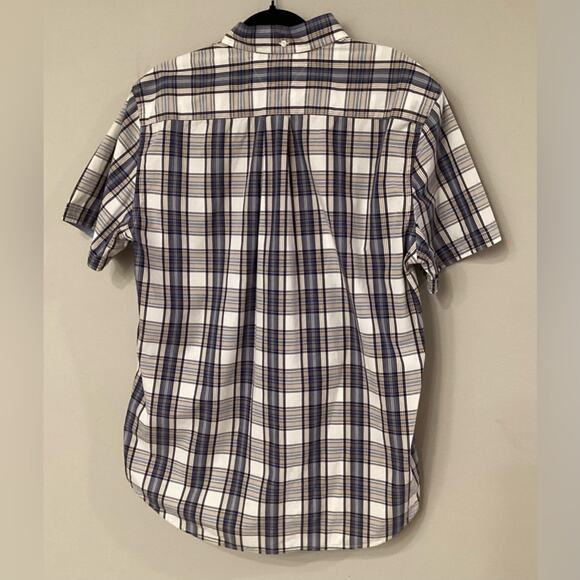 Tommy Hilfiger Short Sleeve Button Down Plaid Shirt in Size Large. Preloved. - Picture 2 of 3